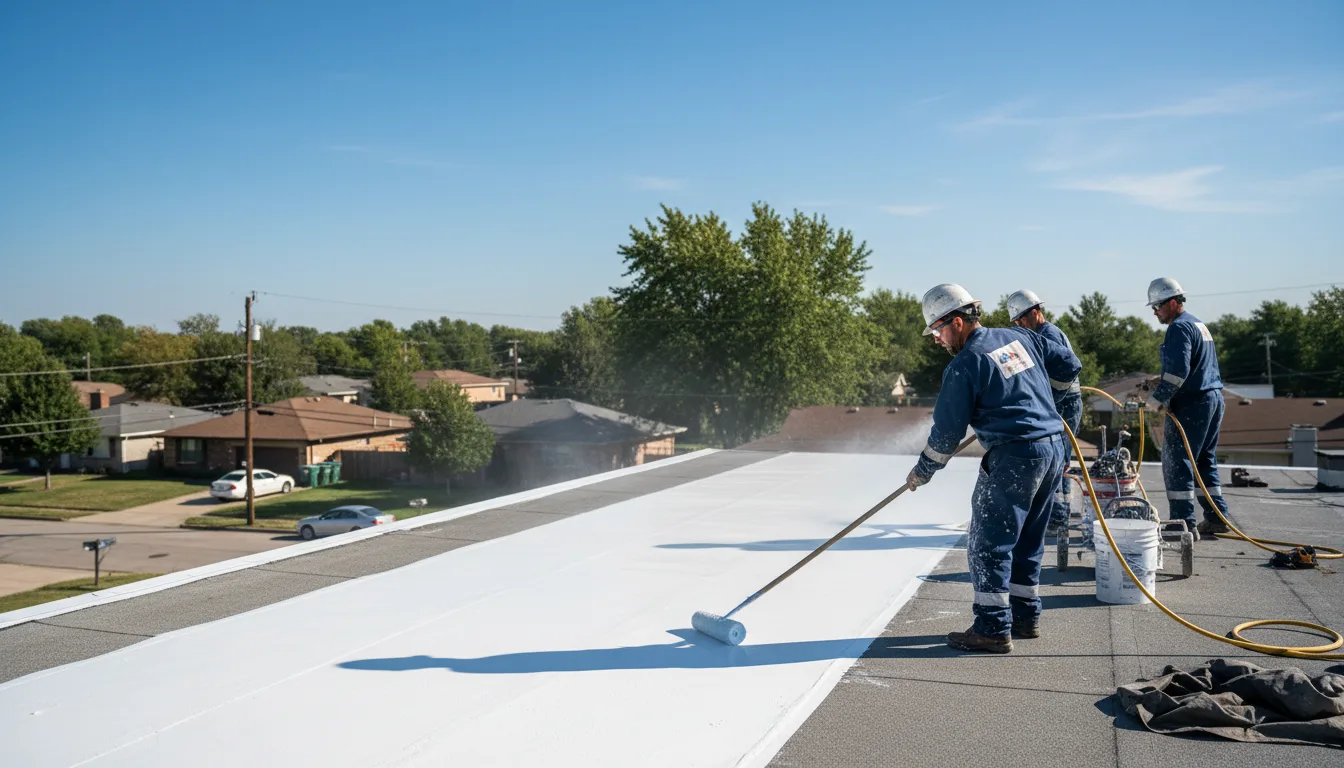 Commercial roof coating in Pearblossom, CA near me